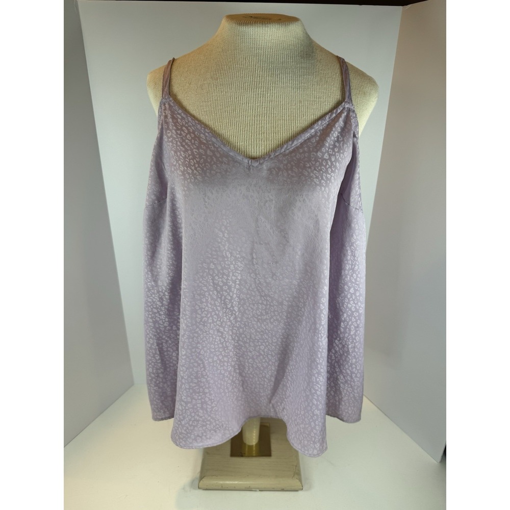 Torrid Lilac Leopard Print Sophie Swing Cami Size 00 Cheetah Party Club